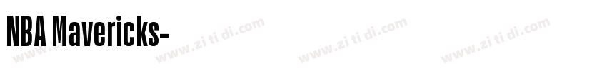 NBA Mavericks字体转换